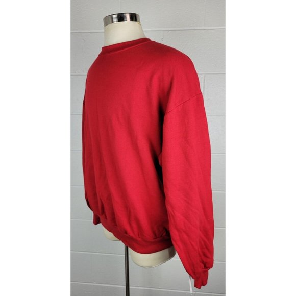 Vtg NWT Jerzees Blank Red Sweatshirt 50/50 USA - Picture 5 of 8